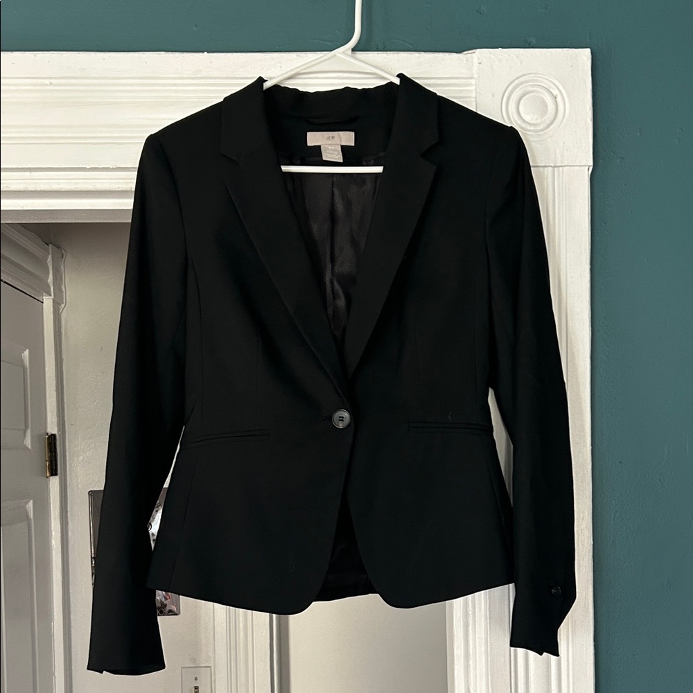 H&M Elegant Black Suit Jacket